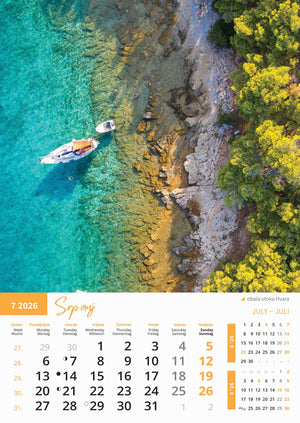 Promotivni zidni kalendar Priroda