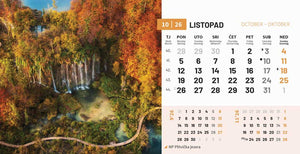 Stolni kalendar čestitka - nacionalni parkovi RH