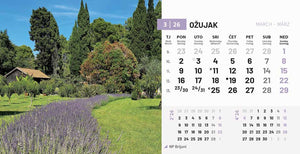 Stolni kalendar čestitka - nacionalni parkovi RH