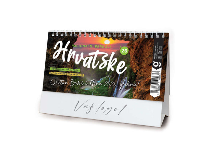 Stolni kalendar čestitka - nacionalni parkovi RH