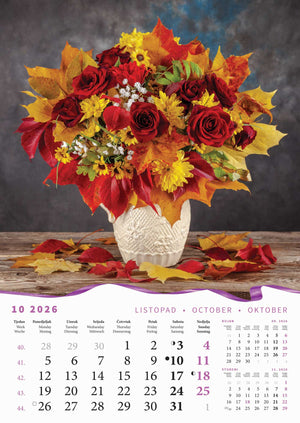Promotivni zidni kalendar Buketi