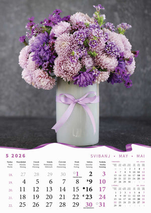 Promotivni zidni kalendar Buketi