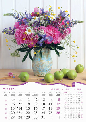 Promotivni zidni kalendar Buketi