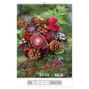 Promotivni zidni kalendar Buketi