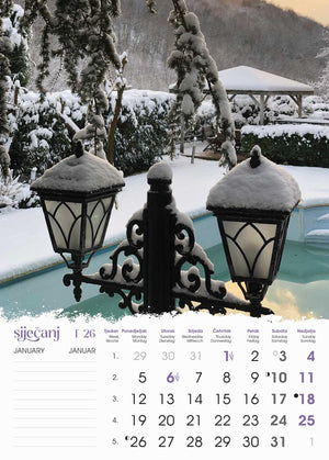 Promotivni zidni kalendar Vrtovi