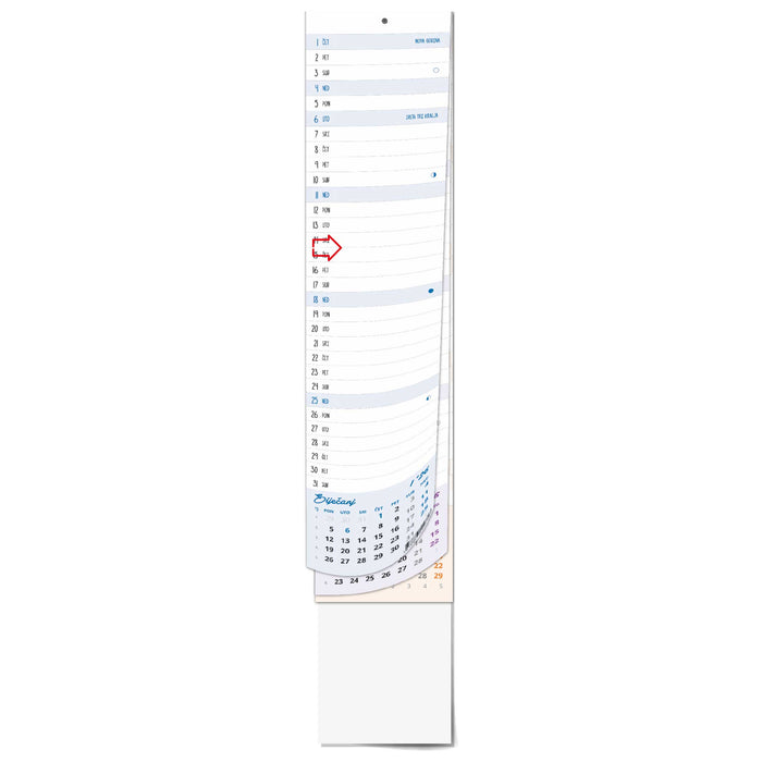 Promotivni uski zidni kalendar