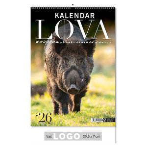 Promotivni zidni kalendar s rokovima lova na divlje životinje