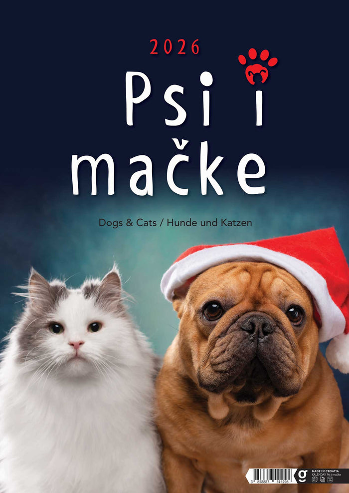 Promotivni zidni kalendar Psi i mačke