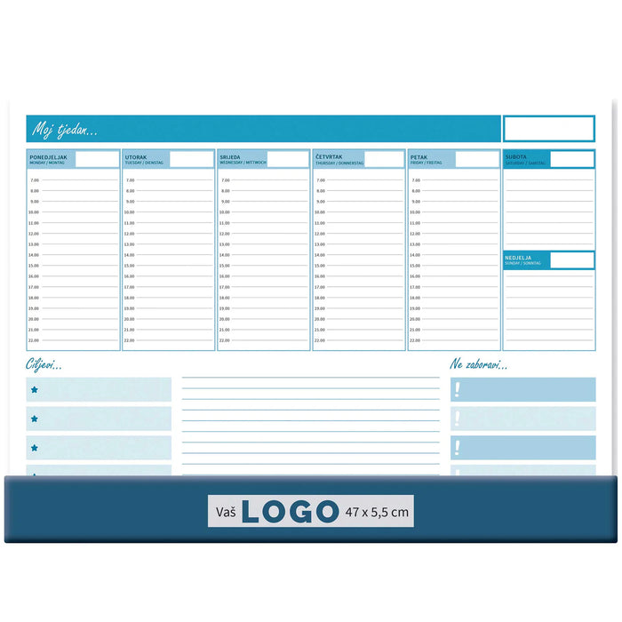 Promotivna stolna mapa velika s klapnom, 47x34 cm