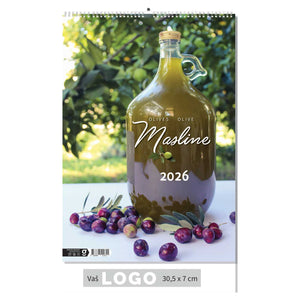 Promotivni zidni kalendar Masline
