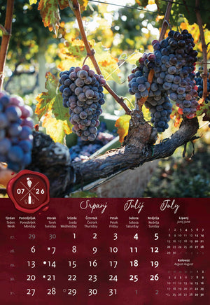 Promotivni zidni kalendar In Vino Veritas