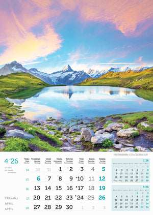 Promotivni zidni kalendar In Vrhovi svijeta