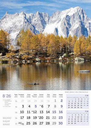 Promotivni zidni kalendar In Vrhovi svijeta