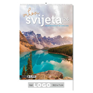 Promotivni zidni kalendar In Vrhovi svijeta