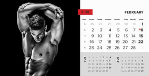 Promotivni stolni kalendar čestitka - Masculine