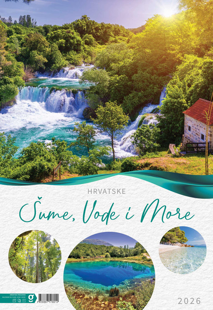 Promotivni zidni kalendar Šume, vode i more