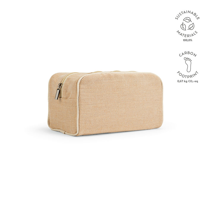 Toaletna torbica od juta materijala