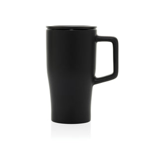 Keramička šalica s poklopcem, 490 ml