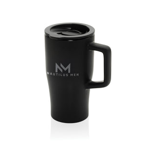 Keramička šalica s poklopcem, 490 ml