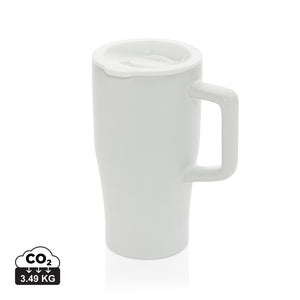 Keramička šalica s poklopcem, 490 ml