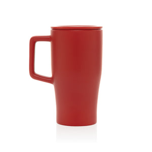 Keramička šalica s poklopcem, 490 ml
