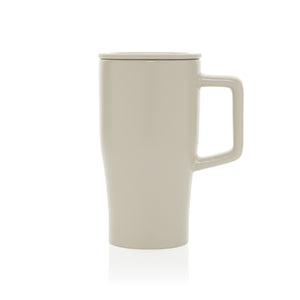 Keramička šalica s poklopcem, 490 ml