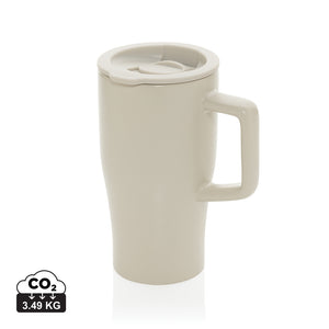 Keramička šalica s poklopcem, 490 ml
