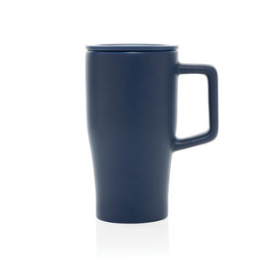 Keramička šalica s poklopcem, 490 ml