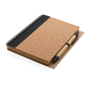 Spiralni kraft notes s olovkom