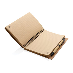 Spiralni kraft notes s olovkom
