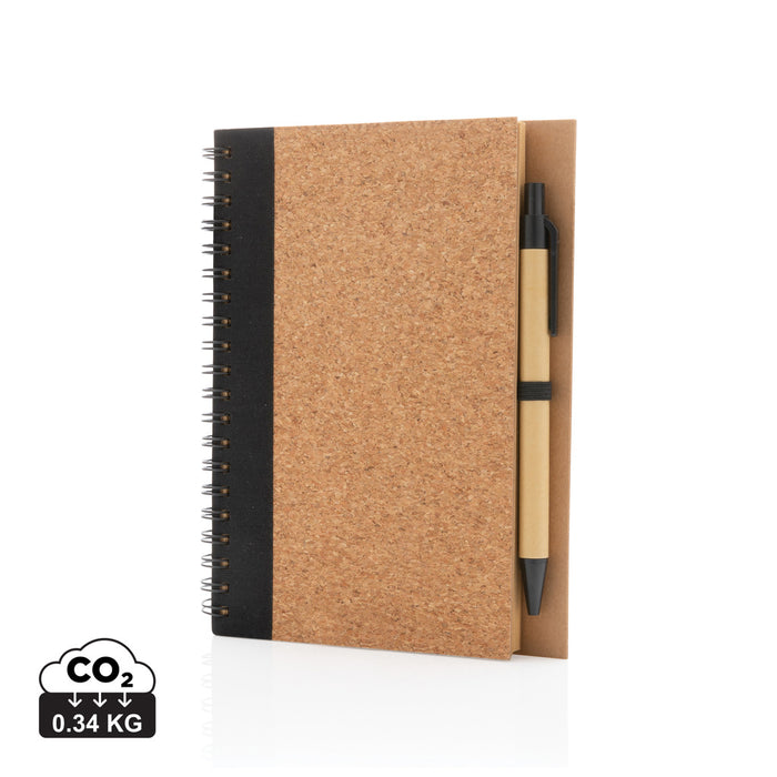 Spiralni kraft notes s olovkom