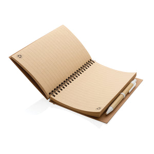 Spiralni kraft notes s olovkom