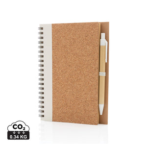 Spiralni kraft notes s olovkom