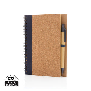 Spiralni kraft notes s olovkom