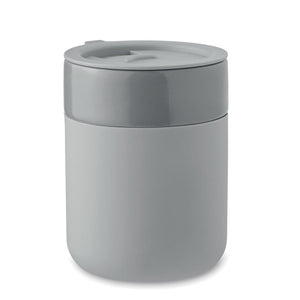 Putna keramička šalica s poklopcem od PP-a, 330 ml