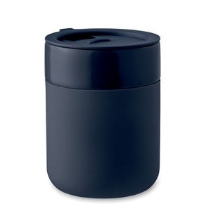 Putna keramička šalica s poklopcem od PP-a, 330 ml