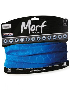 Reklamni multifunkcionalni šal buff Morf™ Geometric, plave boje | Poslovni pokloni
