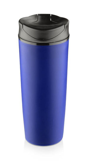 Reklamna putna šalica Sticky 450ml, navy plave boje | Poslovni pokloni | Promo pokloni