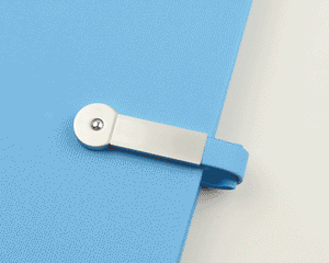 Promotivni notes s reklamnim USB memorijskim stickom 16GB, svjetlo plave boje | Poslovni pokloni | Promo pokloni