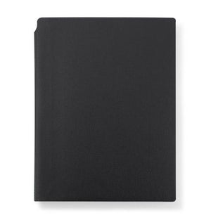 Promidžbeni notes A5 sa šareno obrubljenim hrbatom, crne boje | Poslovni pokloni