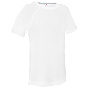 Poslovni pokloni | Promo pokloni | Promidžbena dječja sportska t-shirt majica Chill, za tisak logotipa, bijele boje