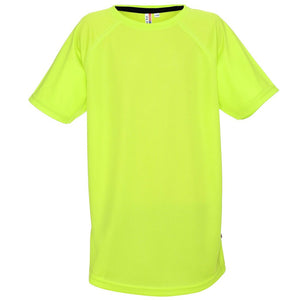 Poslovni pokloni | Promo pokloni | Promotivna dječja sportska t-shirt majica Chill, za tisak logotipa, boje zelene limete