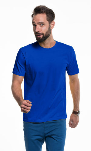 Poslovni pokloni | Promo pokloni | Promotivna muška t-shirt majica G220, 160gsm, za tisak logotipa, royal plave boje