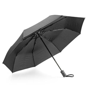 Promotivni automatski sklopivi kišobran, crne boje | Poslovni pokloni