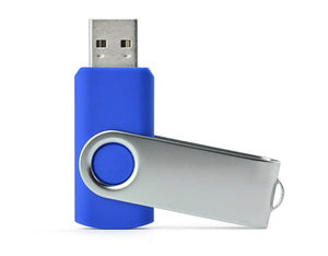 Poslovni pokloni | Promo pokloni | Promotivni USB stick rotirajući 16Gb za tisak logotipa, plave boje