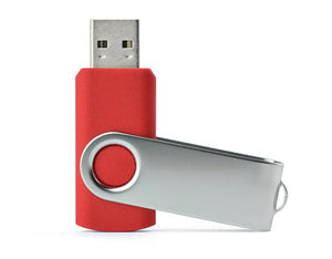 Poslovni pokloni | Promo pokloni | Promotivni USB stick rotirajući 16Gb za tisak logotipa, crvene boje