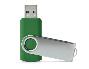 Poslovni pokloni | Promo pokloni | Promotivni USB stick rotirajući 8Gb za tisak logotipa, zelene boje