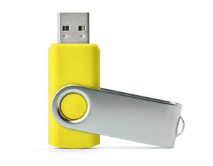 Poslovni pokloni | Promo pokloni | Promotivni USB stick rotirajući 8Gb za tisak logotipa, žute boje