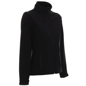 Poslovni pokloni | Promo pokloni | Promotivna ženska softshell jakna Breeze, reklamni materijali za tisak logotipa, crne boje