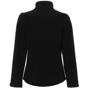 Poslovni pokloni | Promo pokloni | Reklamna ženska softshell jakna Breeze, za tisak logotipa, crne boje